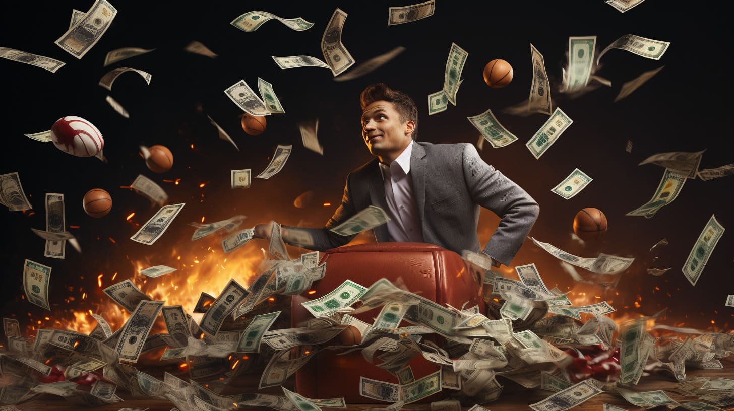 Penggemar bertaruh pada pertandingan sepak bola secara mobile